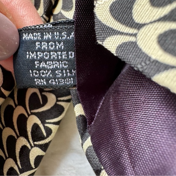 Polo Ralph Lauren Silk Tie Black and Off-White Geometric Print - Picture 3 of 7